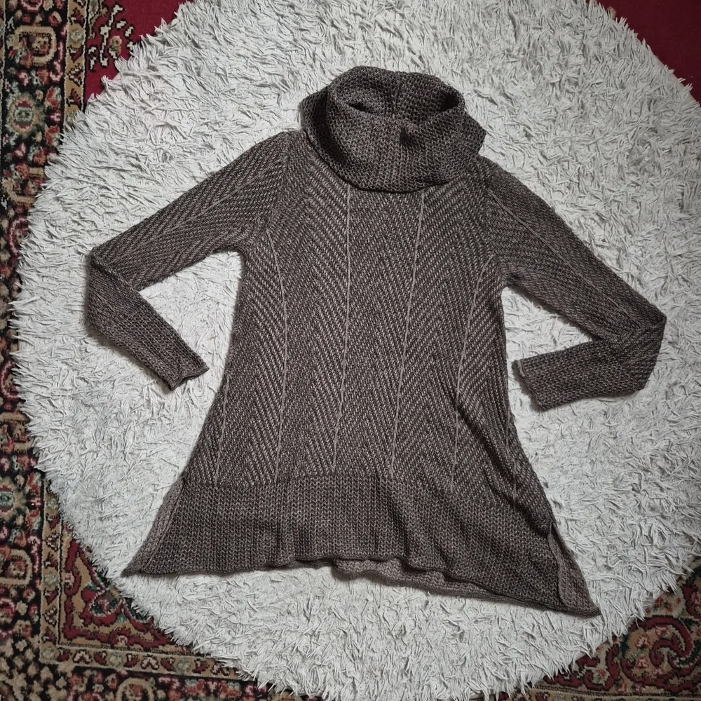 Vintage Y2K Sweater Top Turtleneck Jeanne Pierre Size Large L Lagenlook Indie ✨️